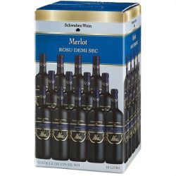 CRAMELE RECAS Bag in Box Merlot vin rosu demisec 10L BIB