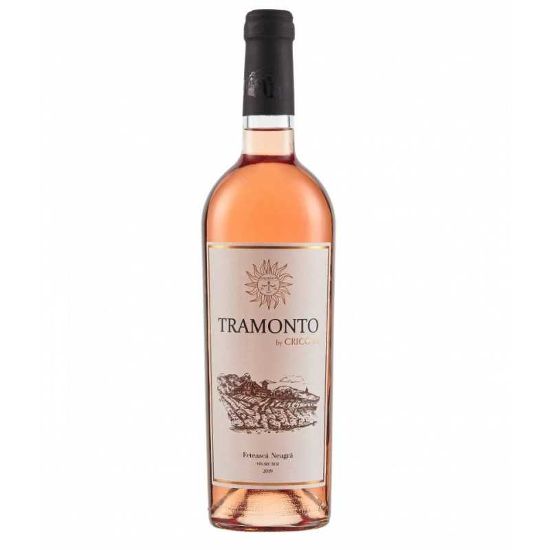 Vin Cricova Tramonto Feteasca Neagra vin rose sec. Vin Cricova pret bun.